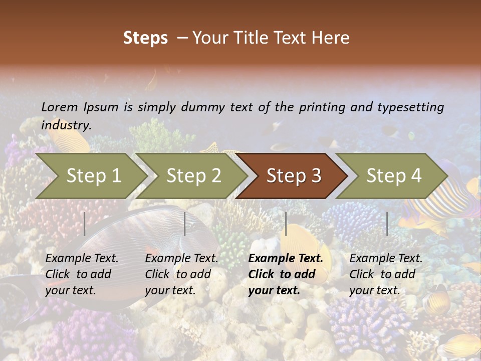 Polynesia Maldives Coral PowerPoint Template