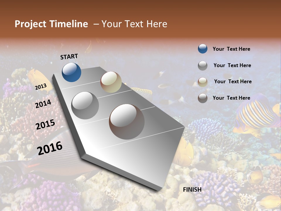Polynesia Maldives Coral PowerPoint Template