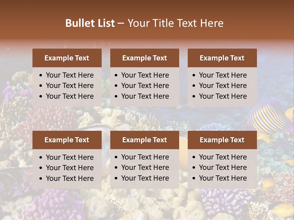 Polynesia Maldives Coral PowerPoint Template