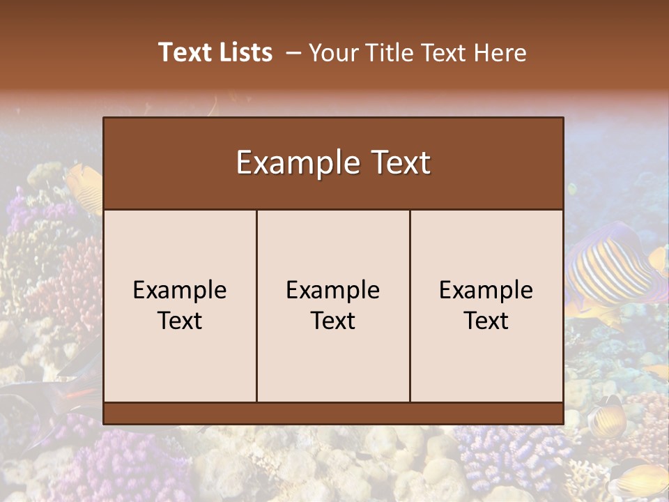 Polynesia Maldives Coral PowerPoint Template