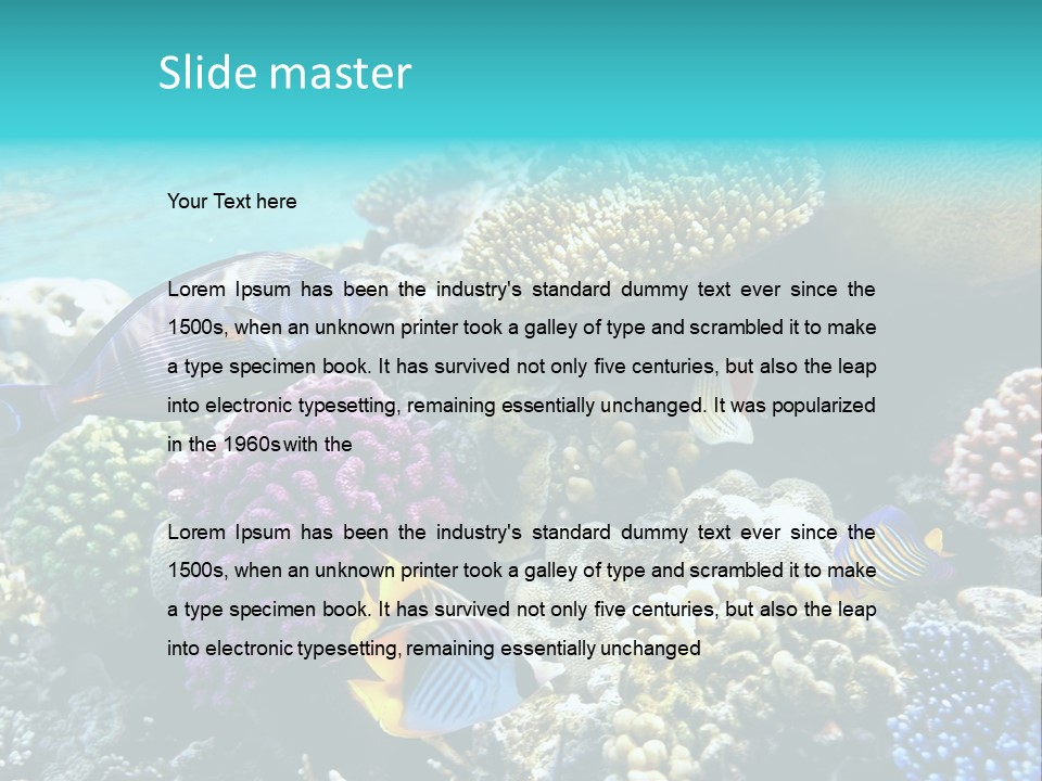 Aquarium Underwater Sea PowerPoint Template