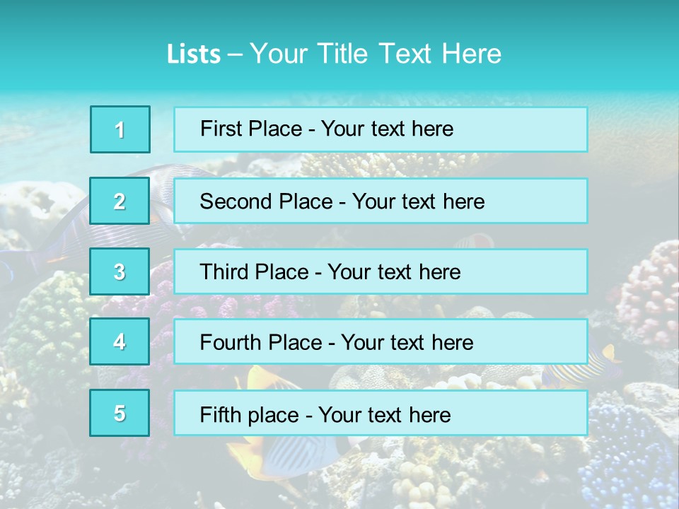 Aquarium Underwater Sea PowerPoint Template