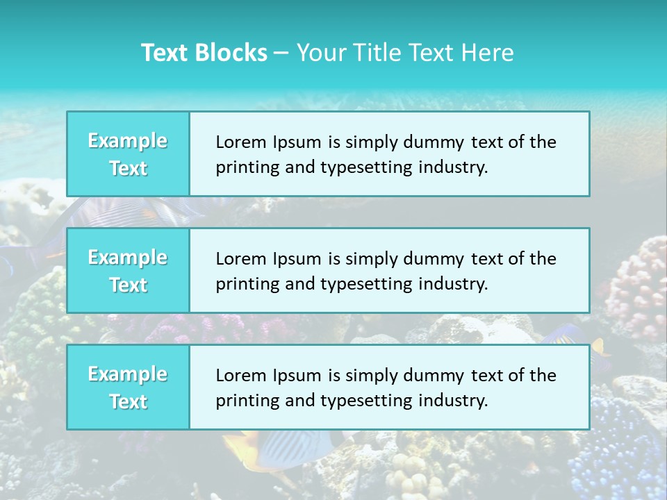 Aquarium Underwater Sea PowerPoint Template