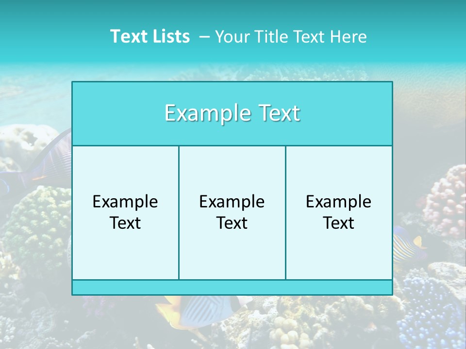 Aquarium Underwater Sea PowerPoint Template