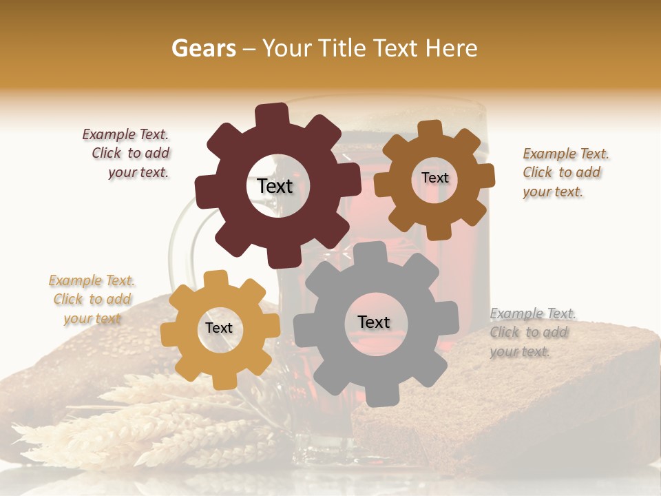 Bubble Brewery Glass PowerPoint Template