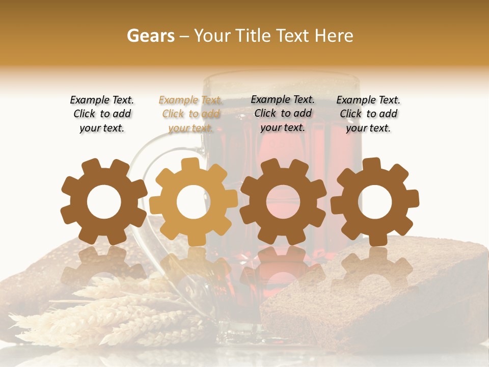 Bubble Brewery Glass PowerPoint Template