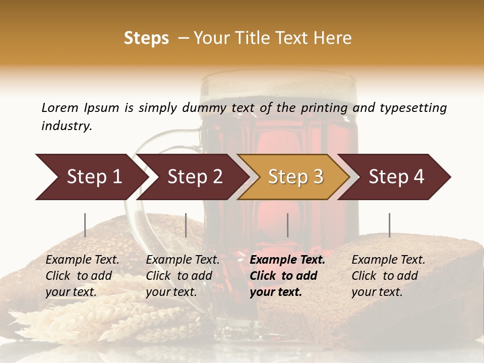 Bubble Brewery Glass PowerPoint Template