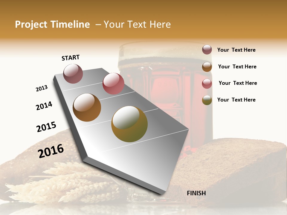 Bubble Brewery Glass PowerPoint Template