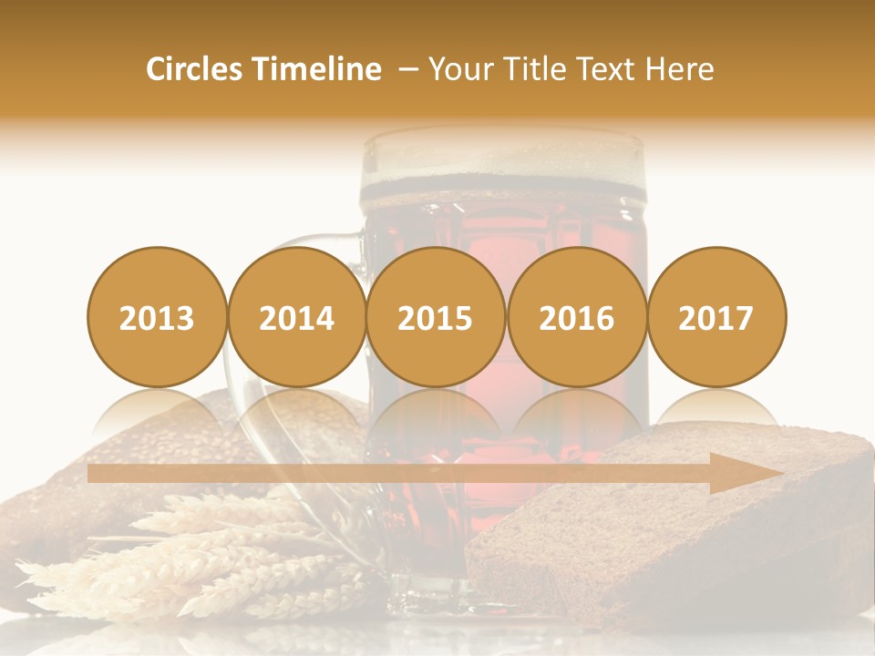 Bubble Brewery Glass PowerPoint Template