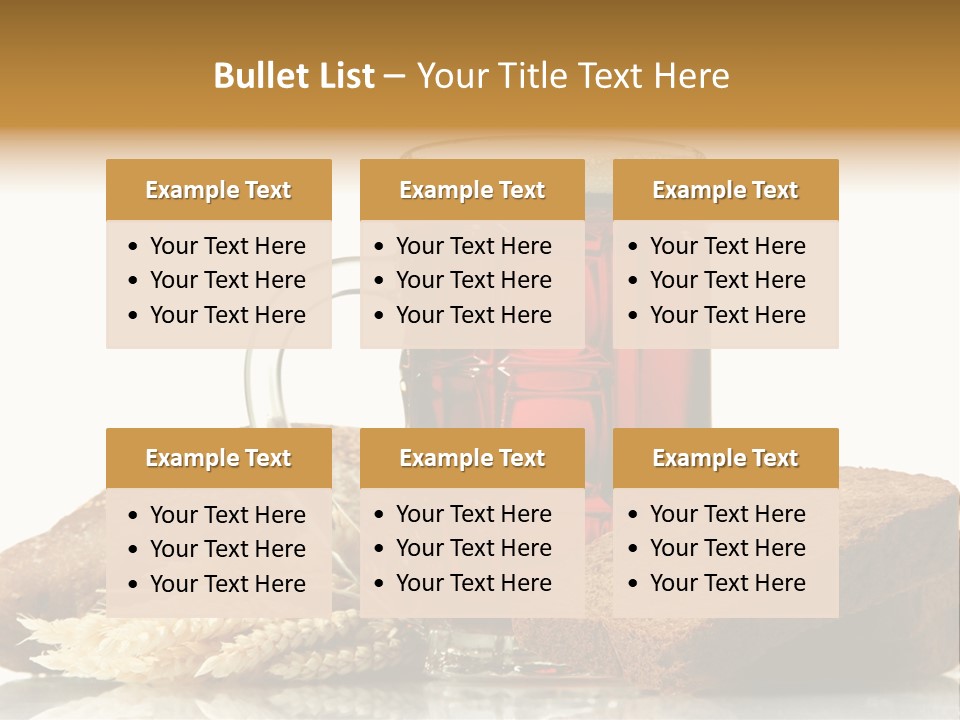 Bubble Brewery Glass PowerPoint Template