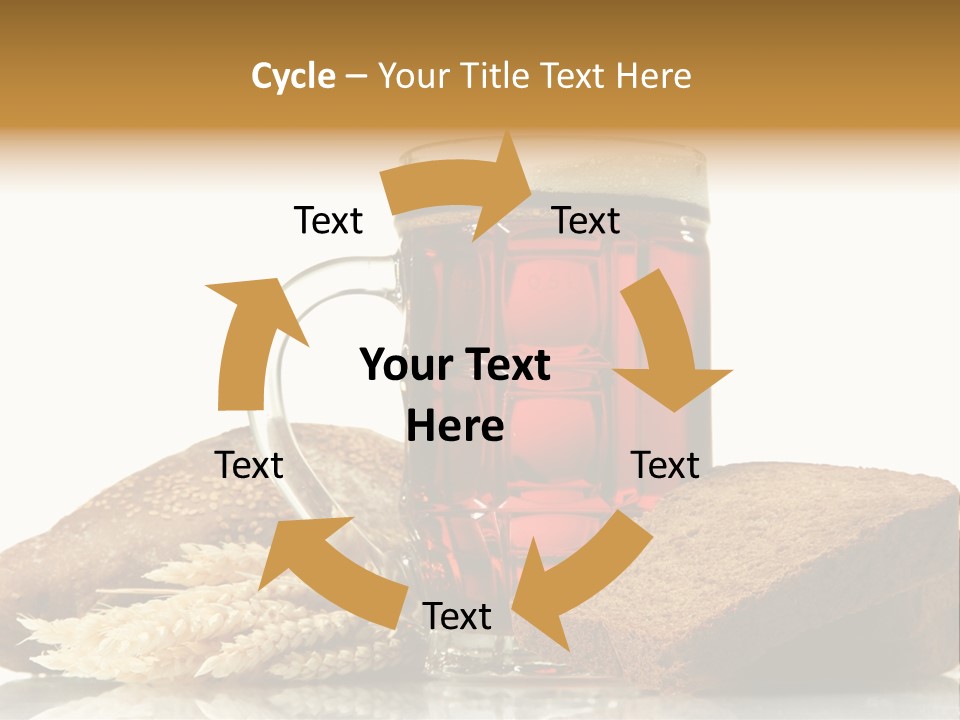 Bubble Brewery Glass PowerPoint Template