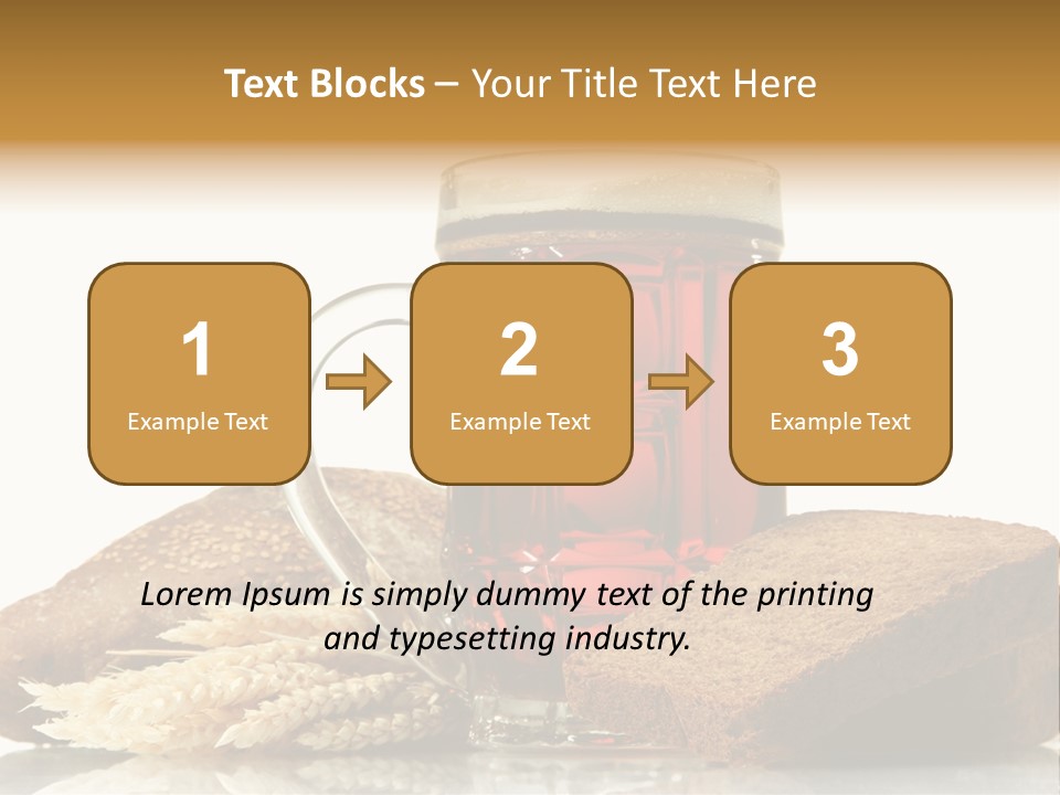 Bubble Brewery Glass PowerPoint Template