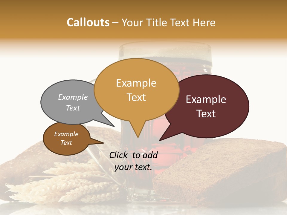 Bubble Brewery Glass PowerPoint Template