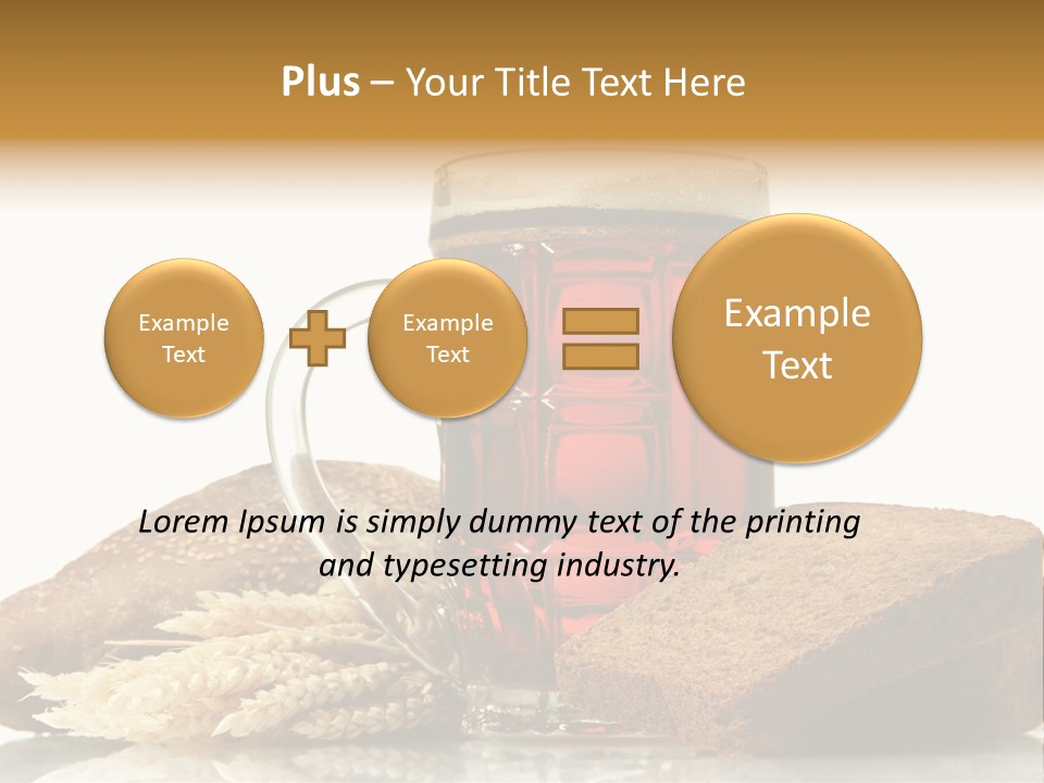Bubble Brewery Glass PowerPoint Template