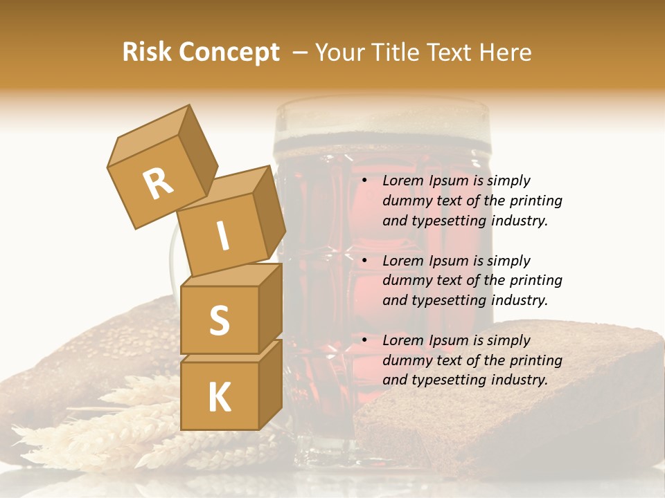 Bubble Brewery Glass PowerPoint Template