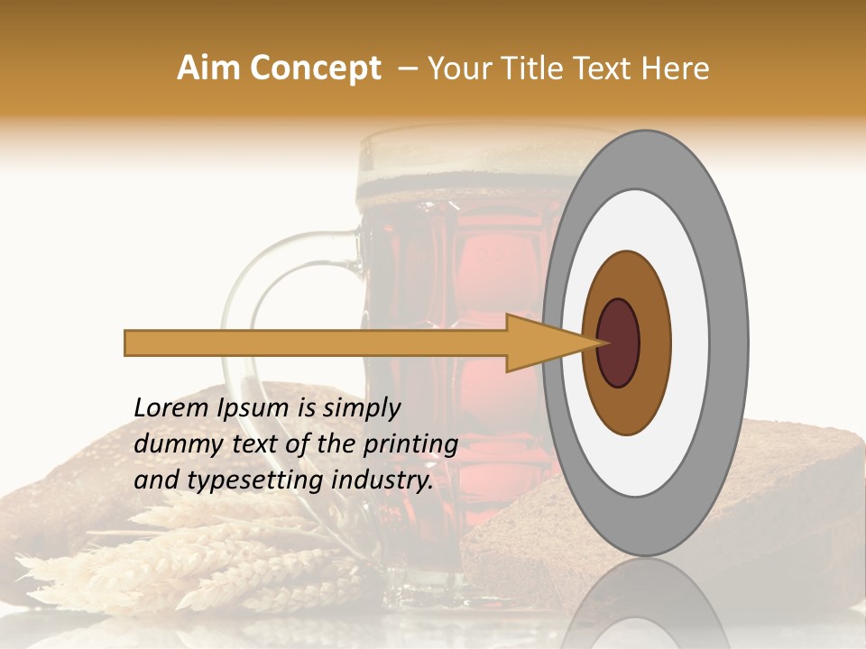 Bubble Brewery Glass PowerPoint Template