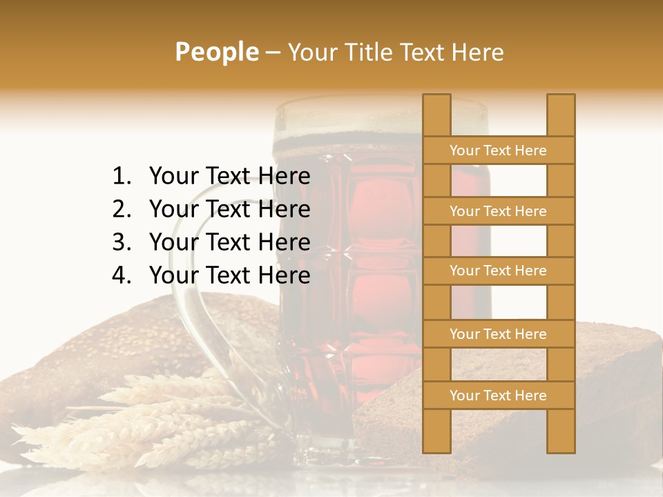 Bubble Brewery Glass PowerPoint Template