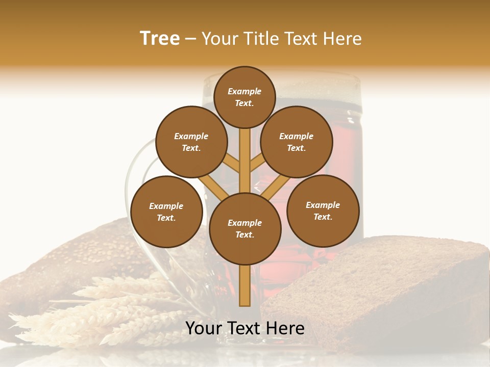 Bubble Brewery Glass PowerPoint Template