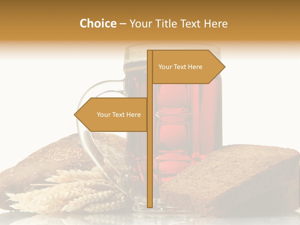 Bubble Brewery Glass PowerPoint Template