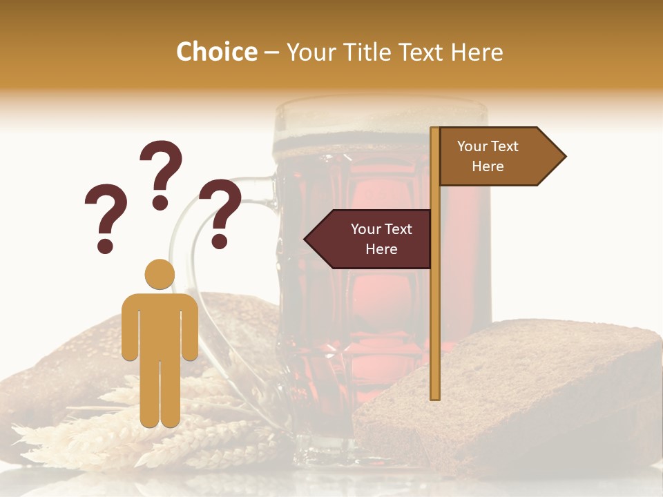 Bubble Brewery Glass PowerPoint Template