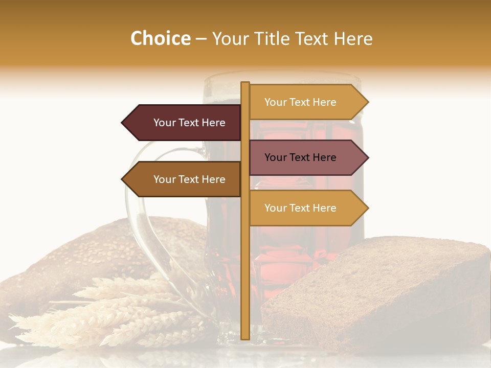 Bubble Brewery Glass PowerPoint Template