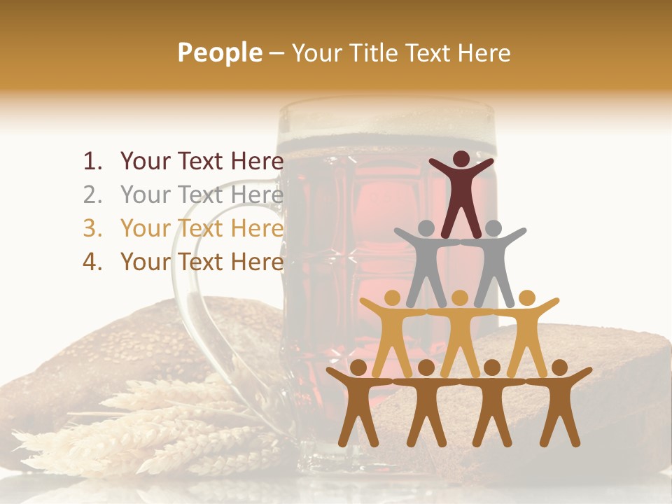 Bubble Brewery Glass PowerPoint Template