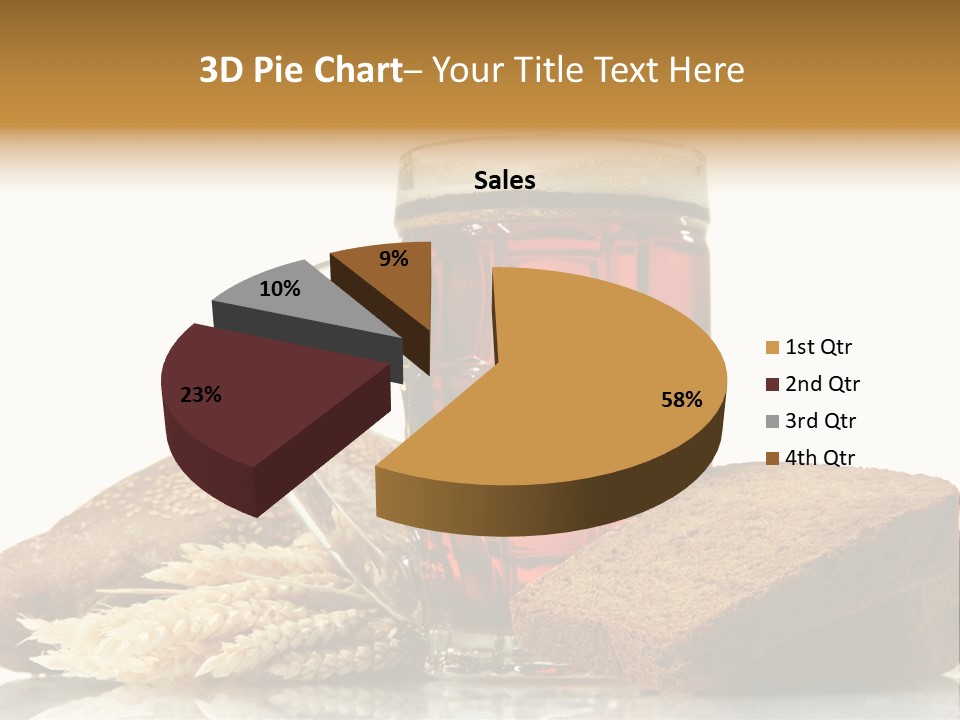 Bubble Brewery Glass PowerPoint Template