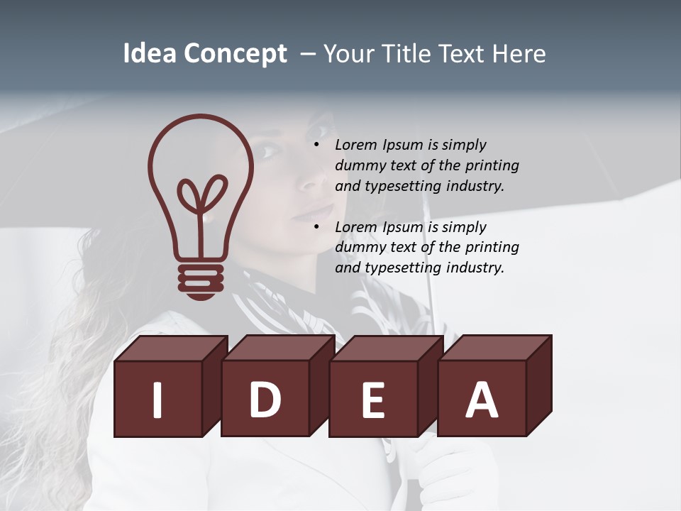 Coat Recollection Bag PowerPoint Template