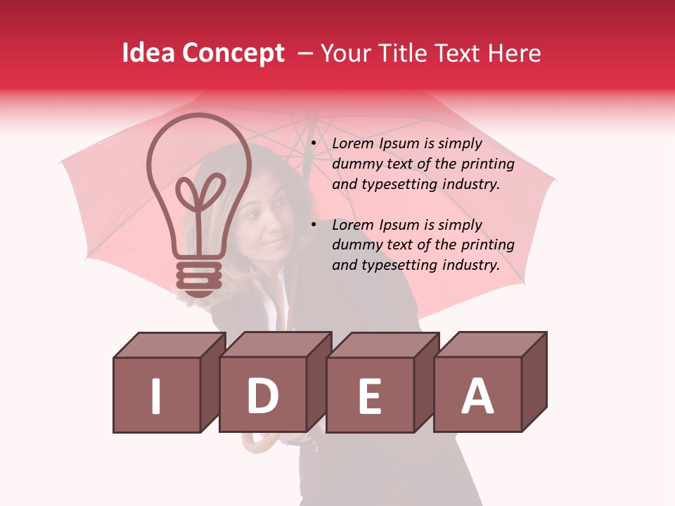 Success Caucasian Under PowerPoint Template