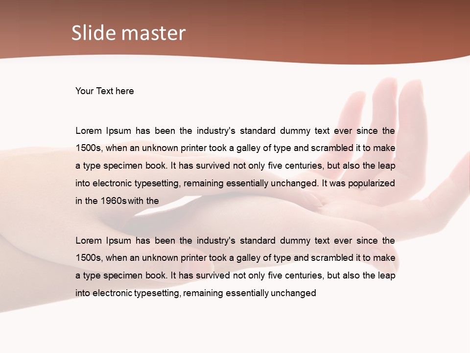 Manicure Sensitive Other PowerPoint Template