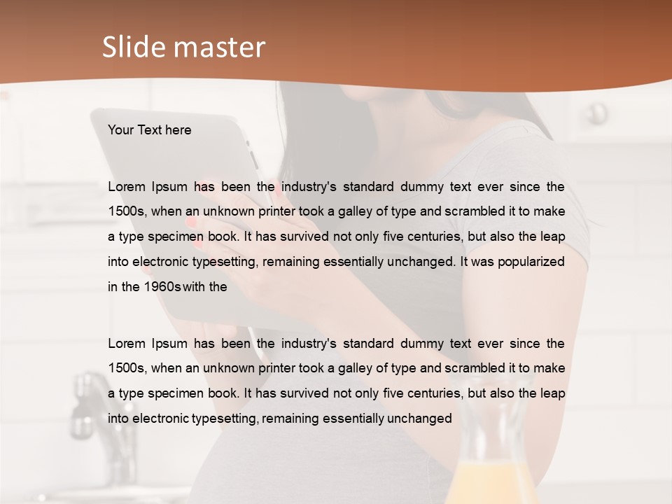 Brunette Lifestyle Third PowerPoint Template