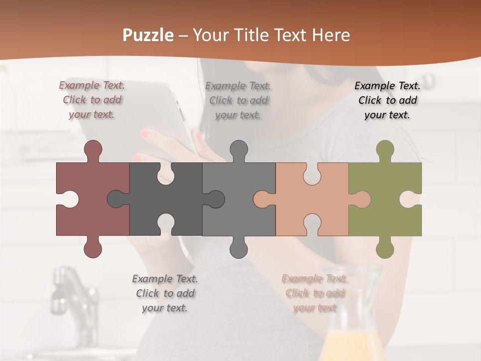 Brunette Lifestyle Third PowerPoint Template