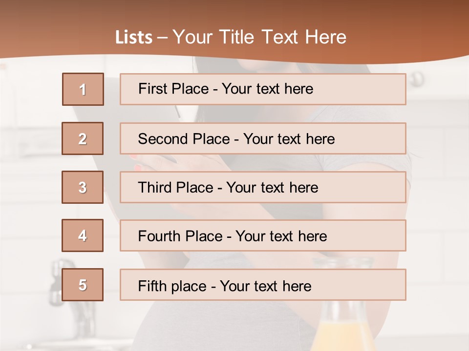 Brunette Lifestyle Third PowerPoint Template