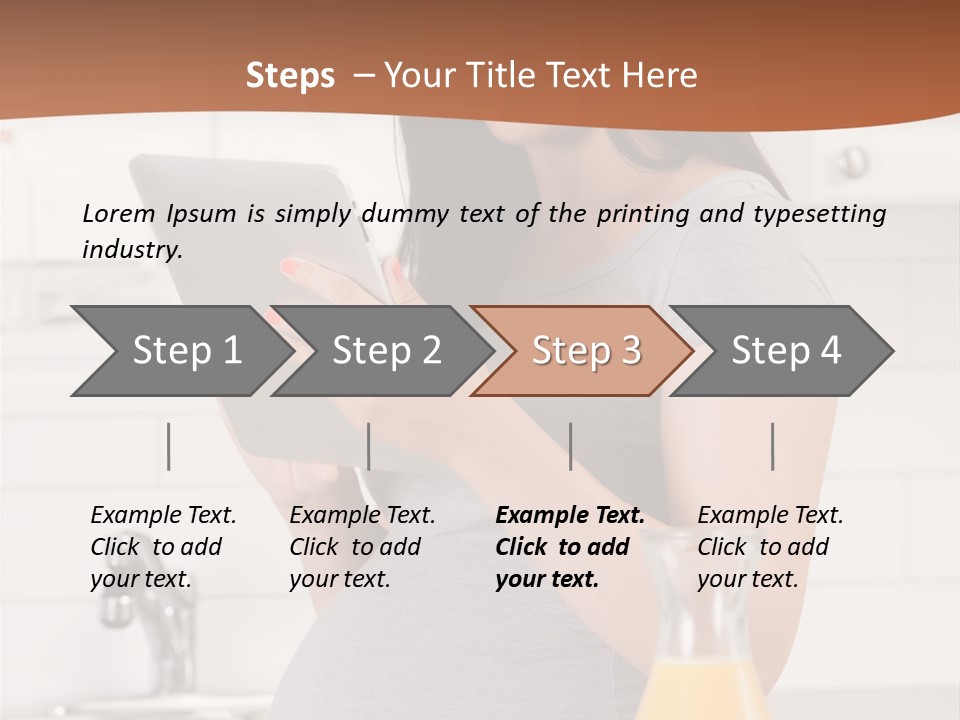 Brunette Lifestyle Third PowerPoint Template