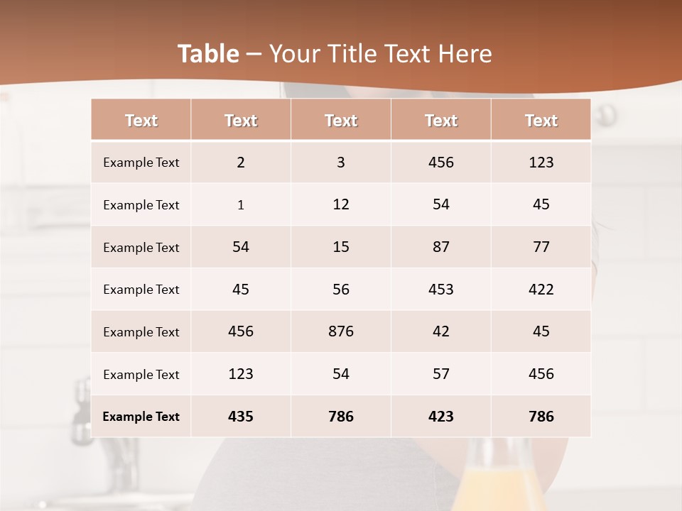 Brunette Lifestyle Third PowerPoint Template