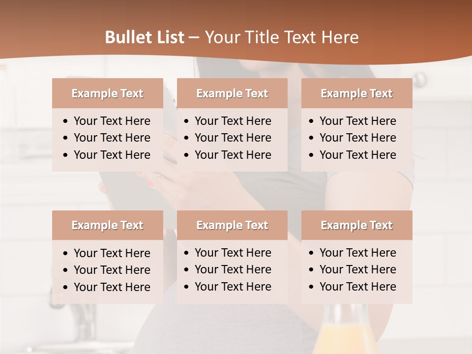 Brunette Lifestyle Third PowerPoint Template