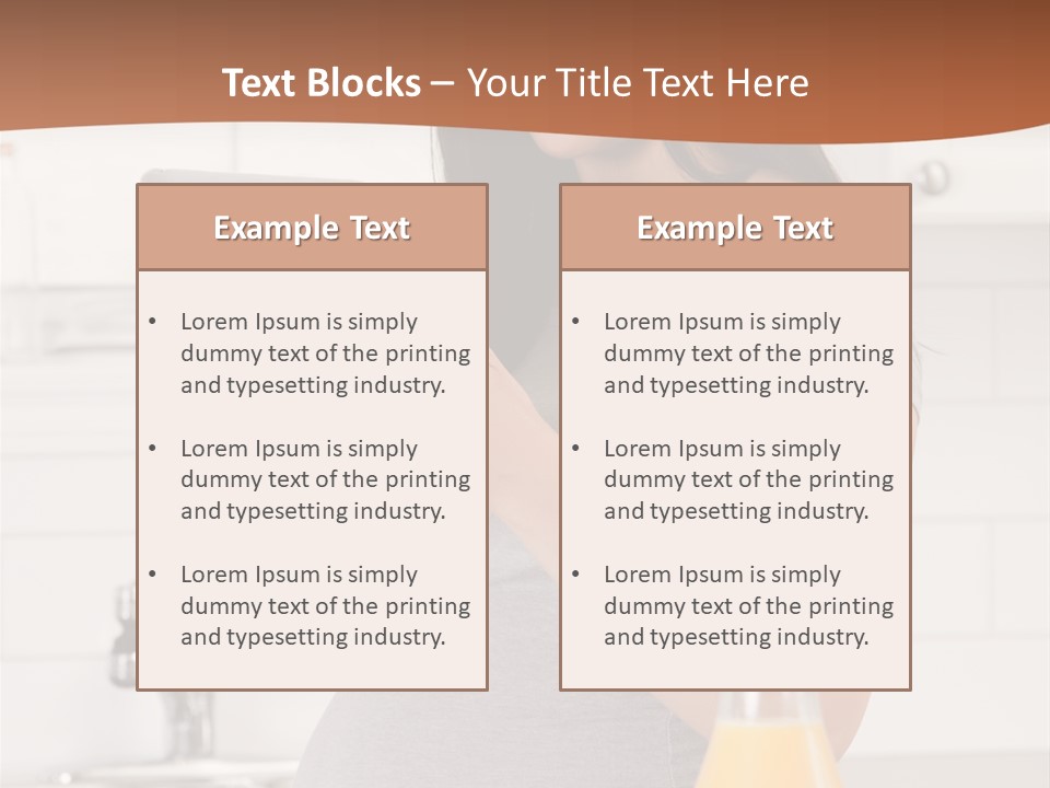 Brunette Lifestyle Third PowerPoint Template