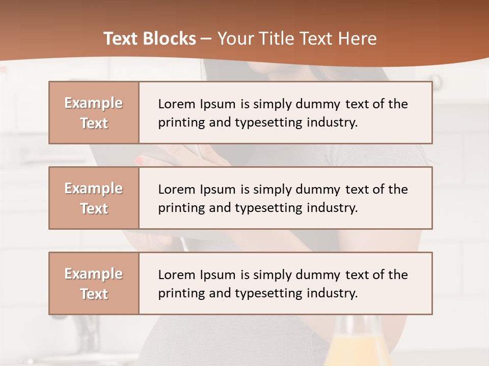 Brunette Lifestyle Third PowerPoint Template