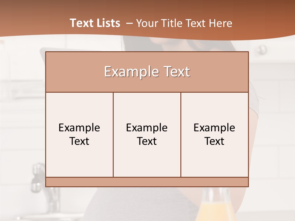 Brunette Lifestyle Third PowerPoint Template