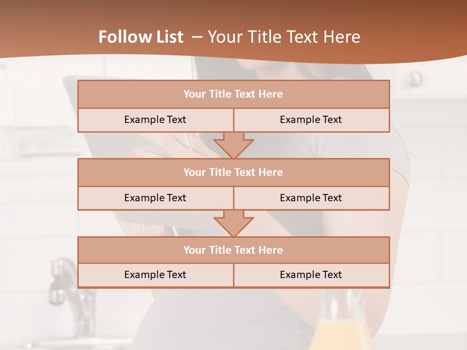 Brunette Lifestyle Third PowerPoint Template