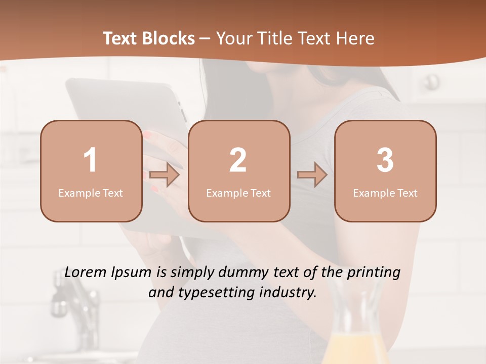 Brunette Lifestyle Third PowerPoint Template