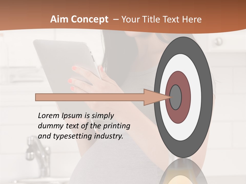 Brunette Lifestyle Third PowerPoint Template