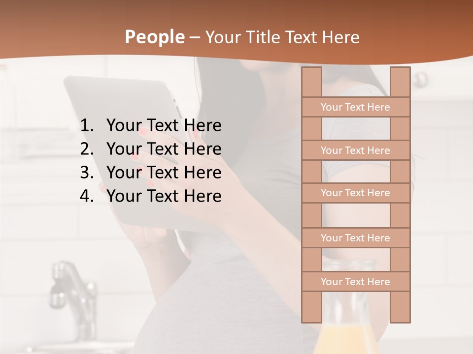 Brunette Lifestyle Third PowerPoint Template