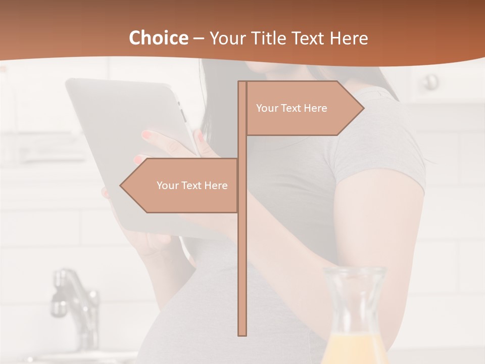 Brunette Lifestyle Third PowerPoint Template