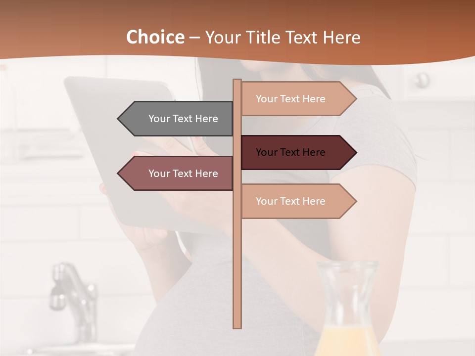 Brunette Lifestyle Third PowerPoint Template