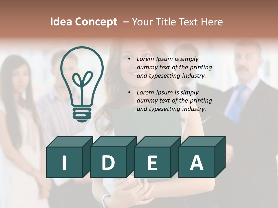 Background Representative Confident PowerPoint Template