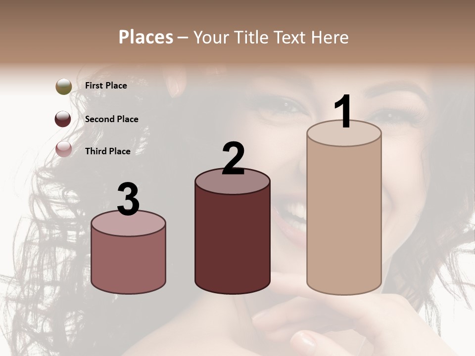 Beautiful Toothy Smile Face PowerPoint Template