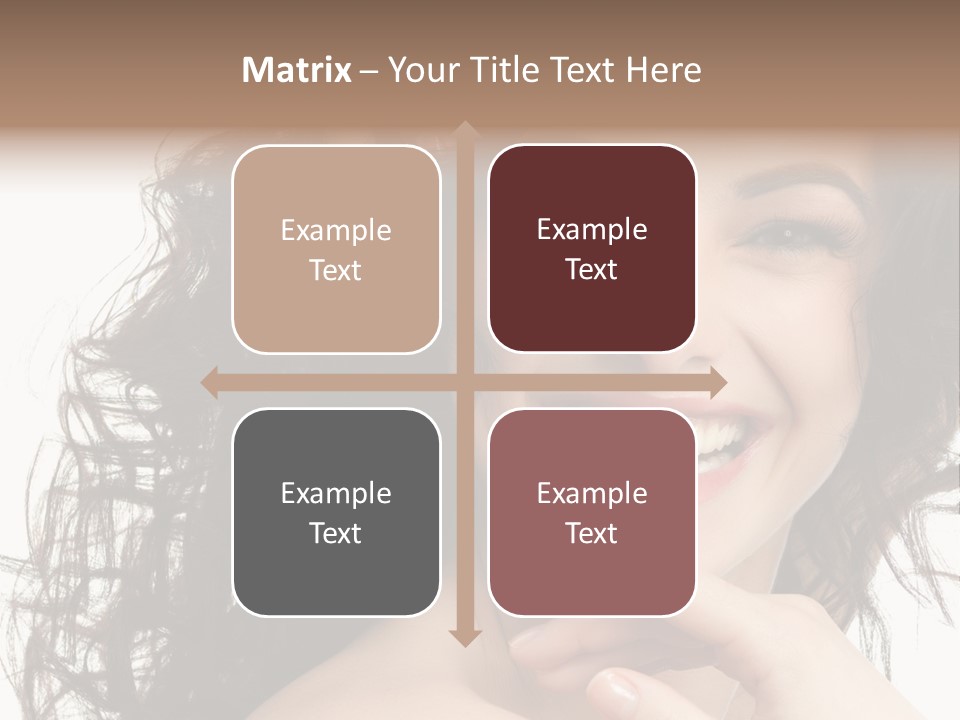 Beautiful Toothy Smile Face PowerPoint Template