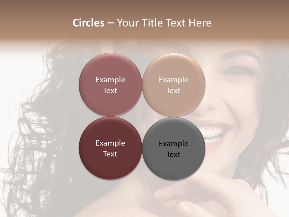 Beautiful Toothy Smile Face PowerPoint Template