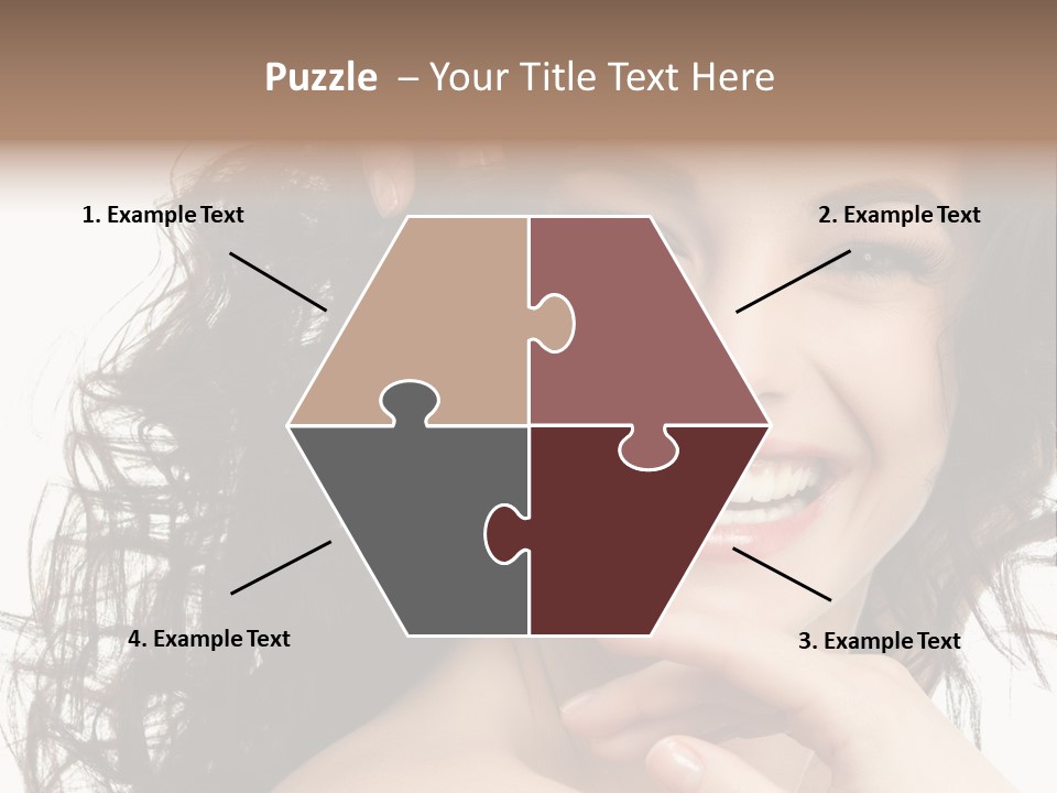 Beautiful Toothy Smile Face PowerPoint Template